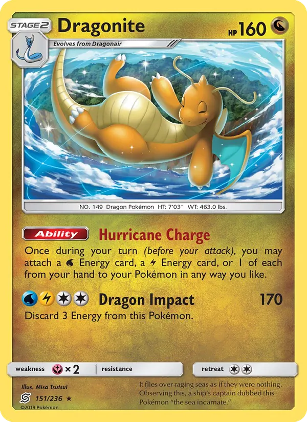 Dragonite #151 – Unified Minds card