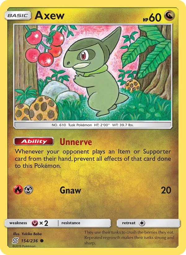 Axew #154 – Unified Minds card
