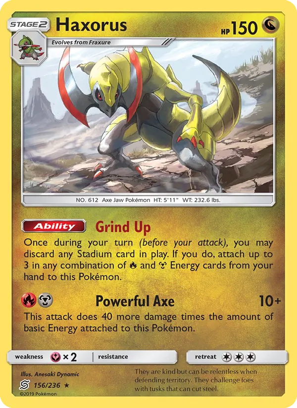 Haxorus #156 – Unified Minds card