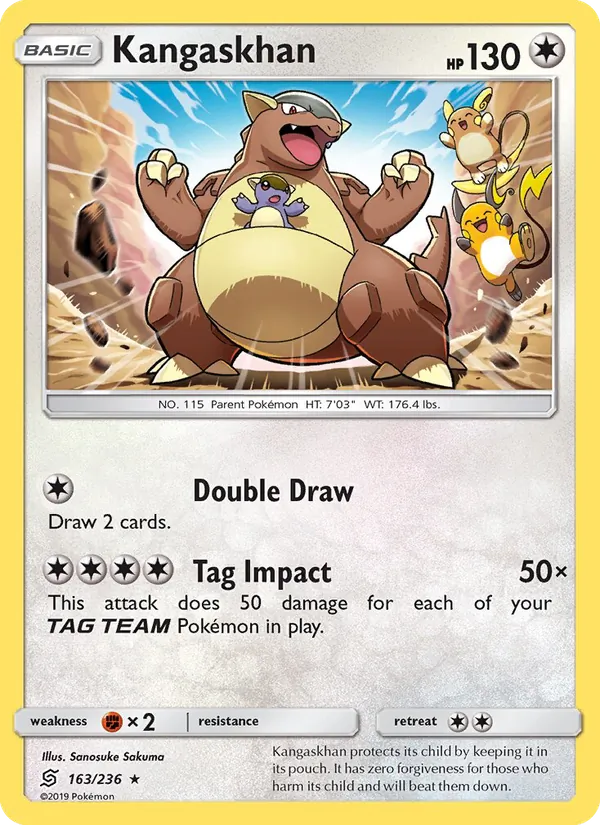 Kangaskhan #163 – Unified Minds card