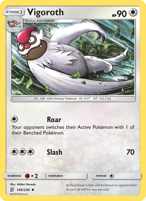 Vigoroth #169 – Unified Minds card