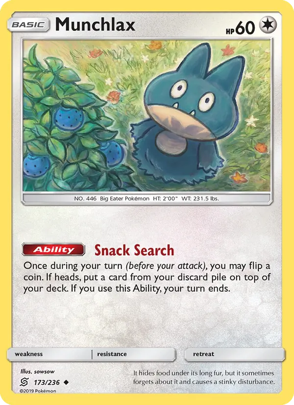Munchlax #173 – Unified Minds card