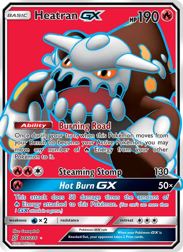 Heatran GX #216 – Unified Minds card