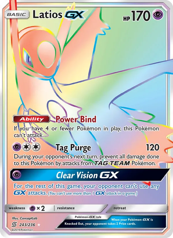 Latios GX #243 – Unified Minds card