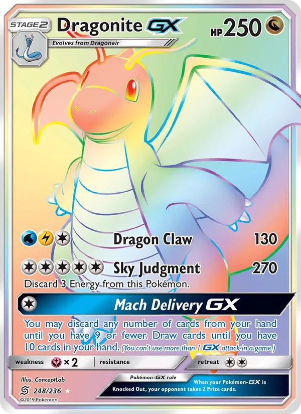 Dragonite GX #248 – Unified Minds card