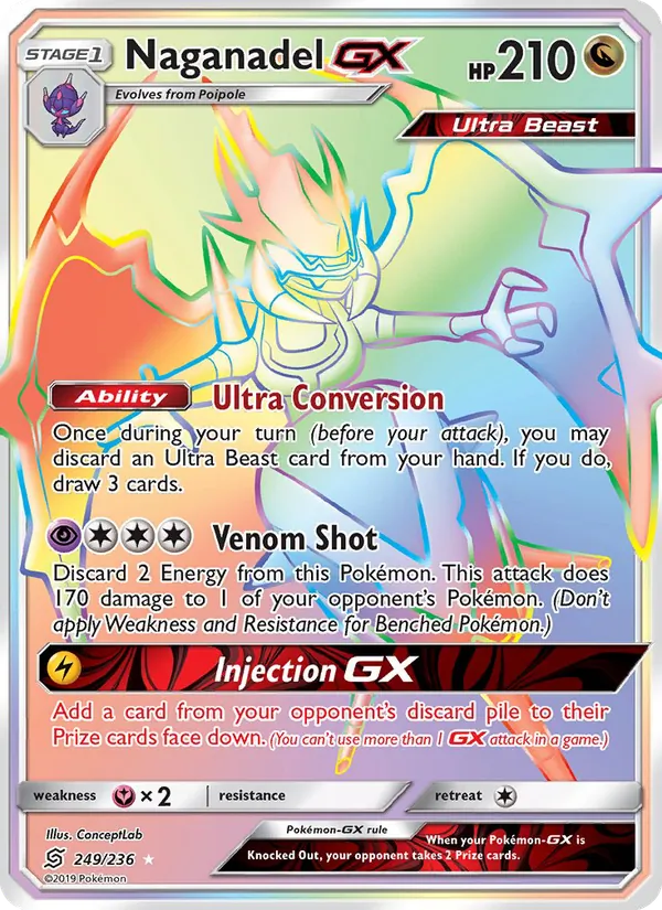 Naganadel GX #249 – Unified Minds card