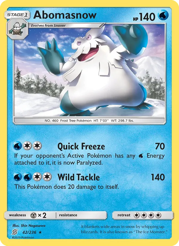 Abomasnow #42 – Unified Minds card