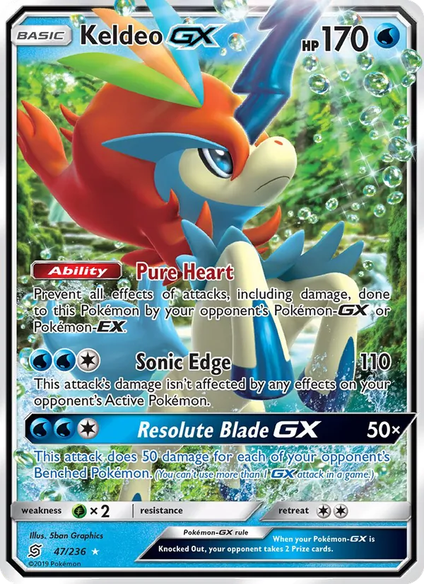 Keldeo GX #47 – Unified Minds card