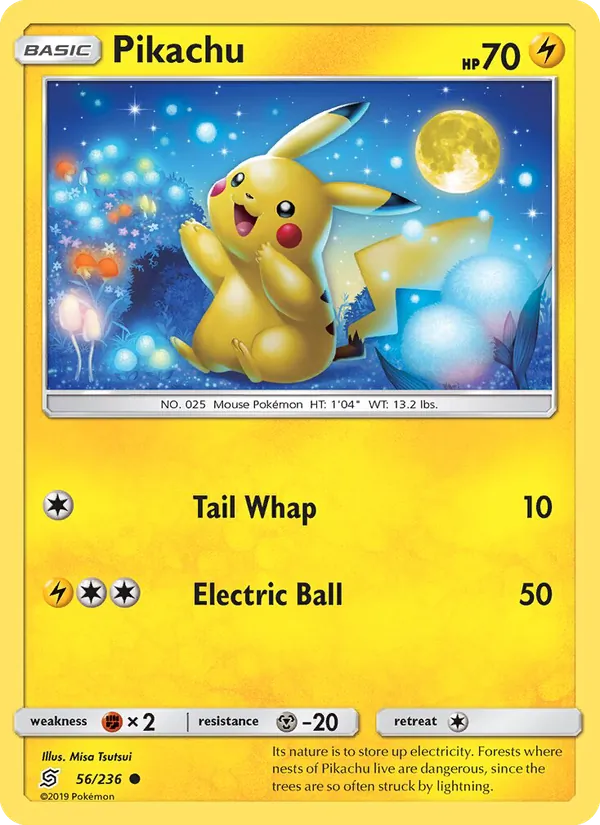 Pikachu #56 – Unified Minds card