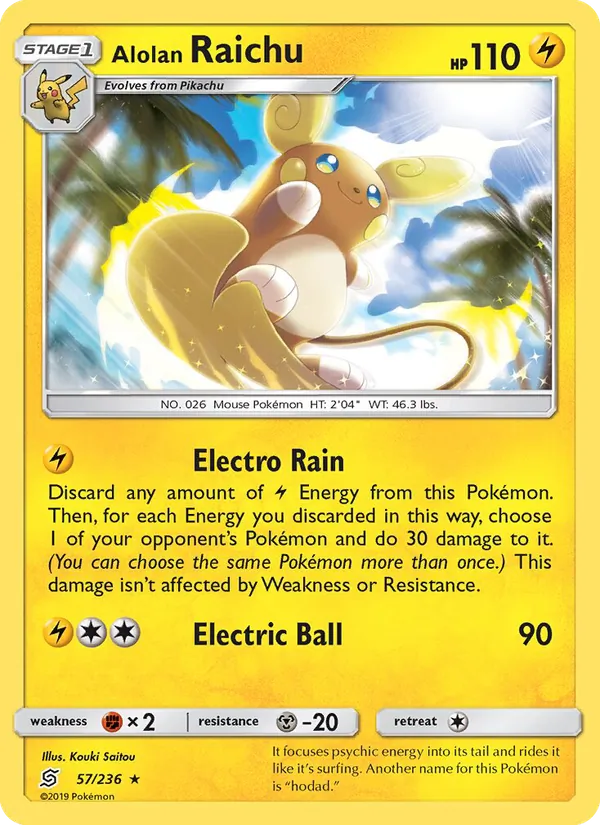 Alolan Raichu #57 – Unified Minds card