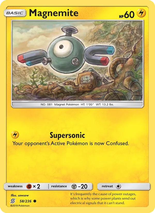 Magnemite #58 – Unified Minds card