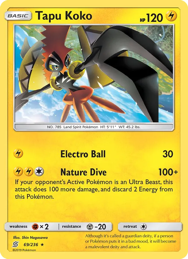 Tapu Koko #69 – Unified Minds card