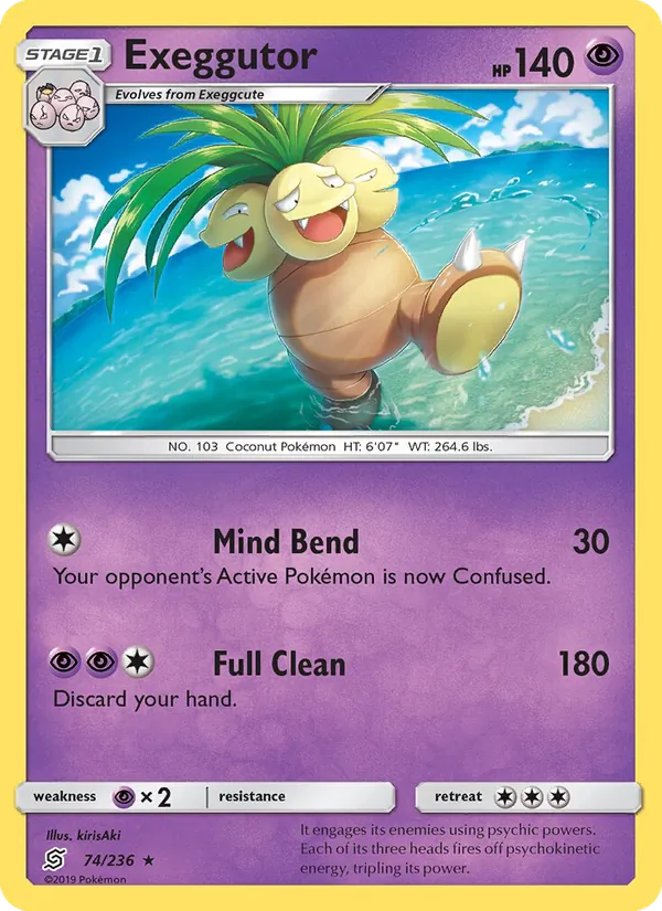 Exeggutor #74 – Unified Minds card