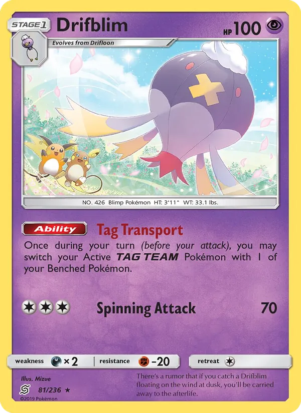 Drifblim #81 – Unified Minds card