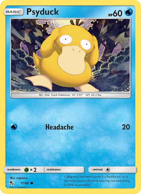 Psyduck #11 – Hidden Fates card