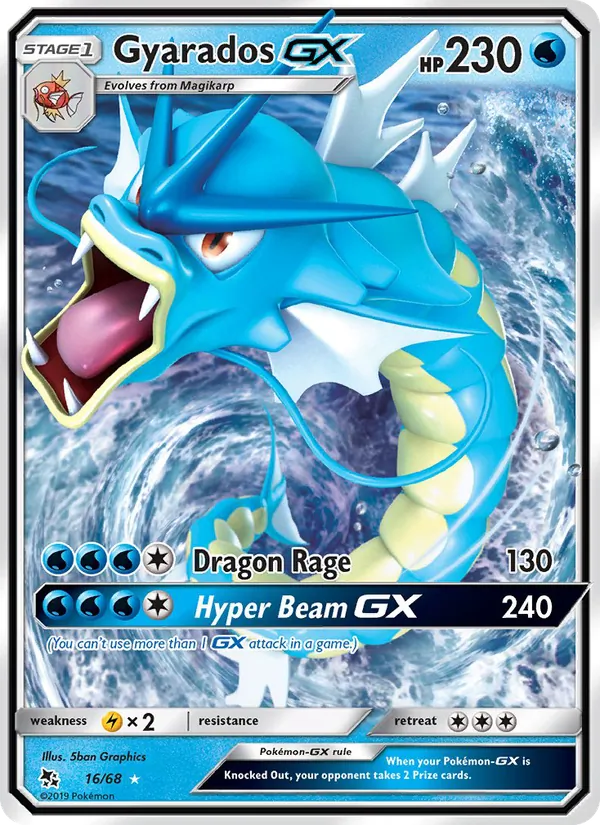 Gyarados GX #16 – Hidden Fates card