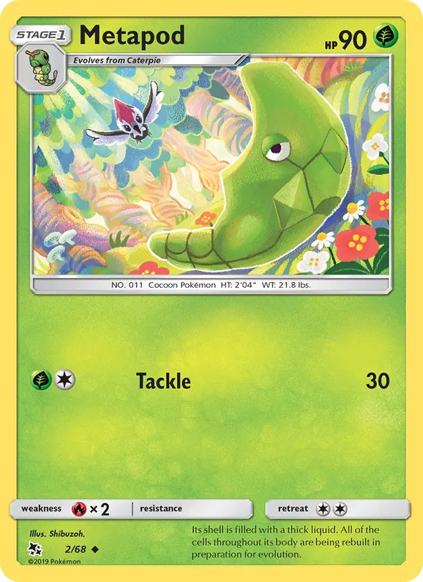 Metapod #2 – Hidden Fates card