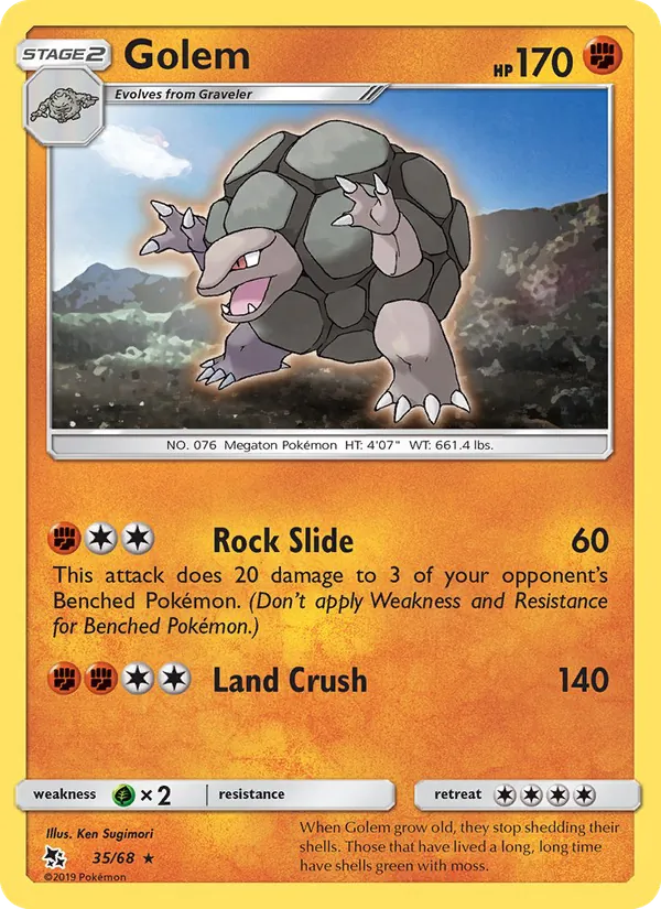 Golem #35 – Hidden Fates card