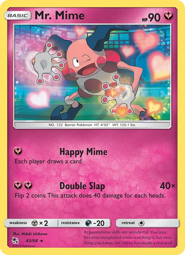 Mr. Mime #43 – Hidden Fates card