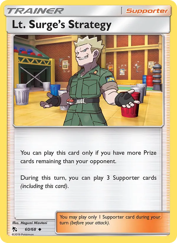 Lt. Surge’s Strategy #60 – Hidden Fates card