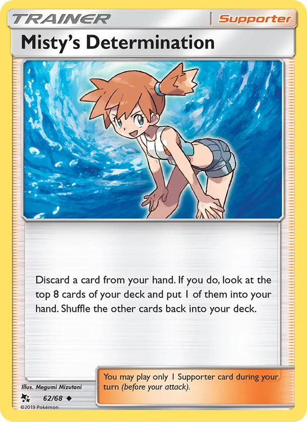 Misty’s Determination #62 – Hidden Fates card