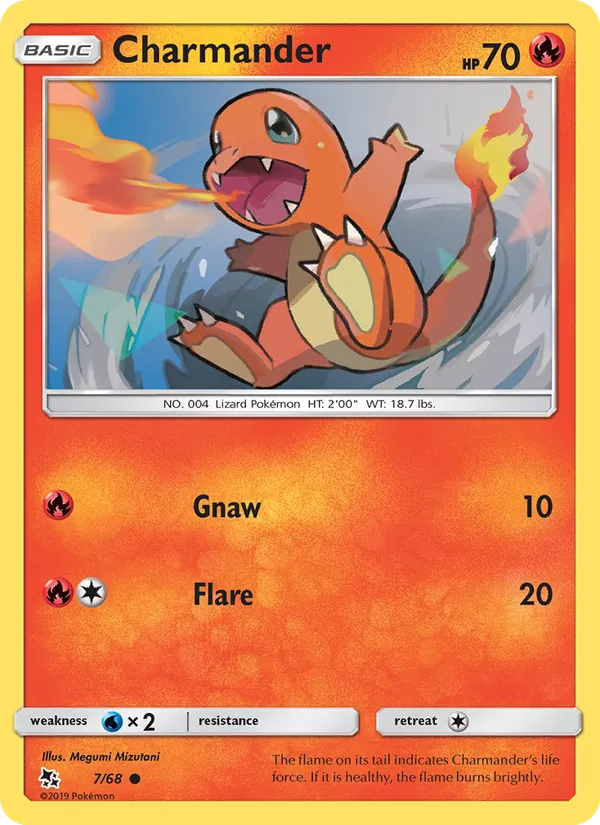 Charmander #7 – Hidden Fates card