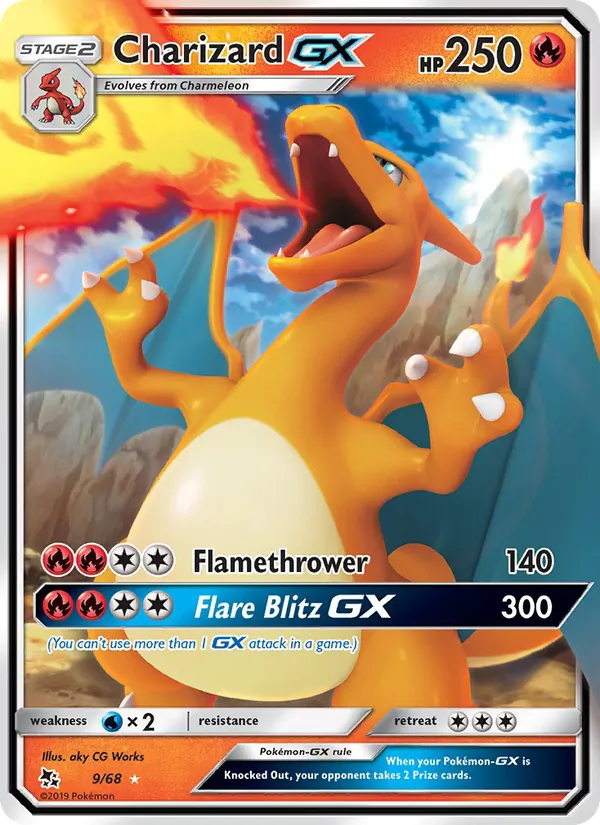 Charizard GX #9 – Hidden Fates card