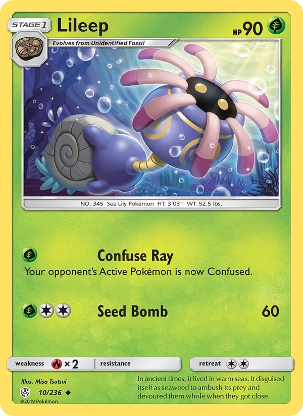 Lileep #10 – Cosmic Eclipse card