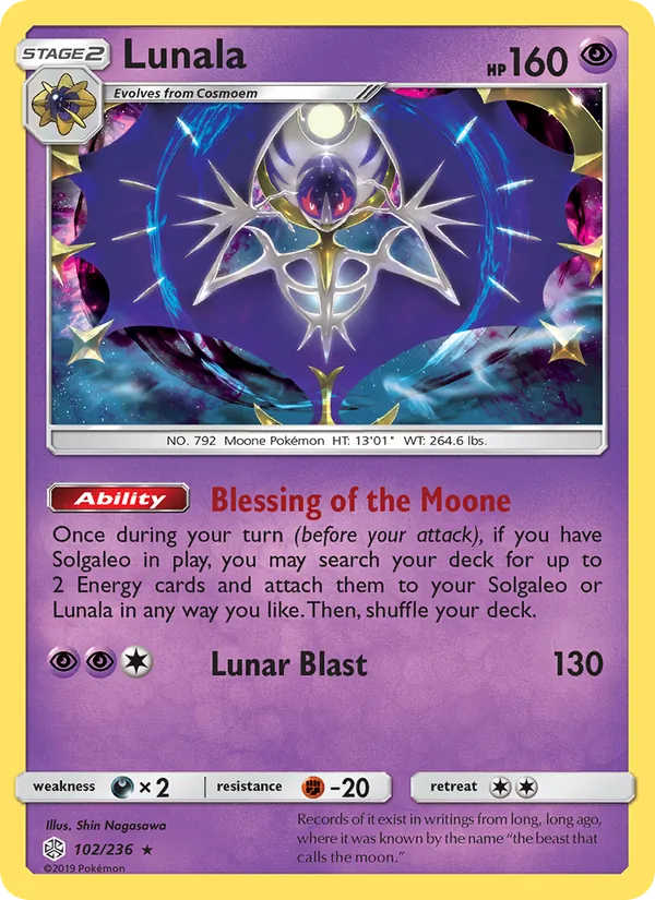 Lunala #102 – Cosmic Eclipse card