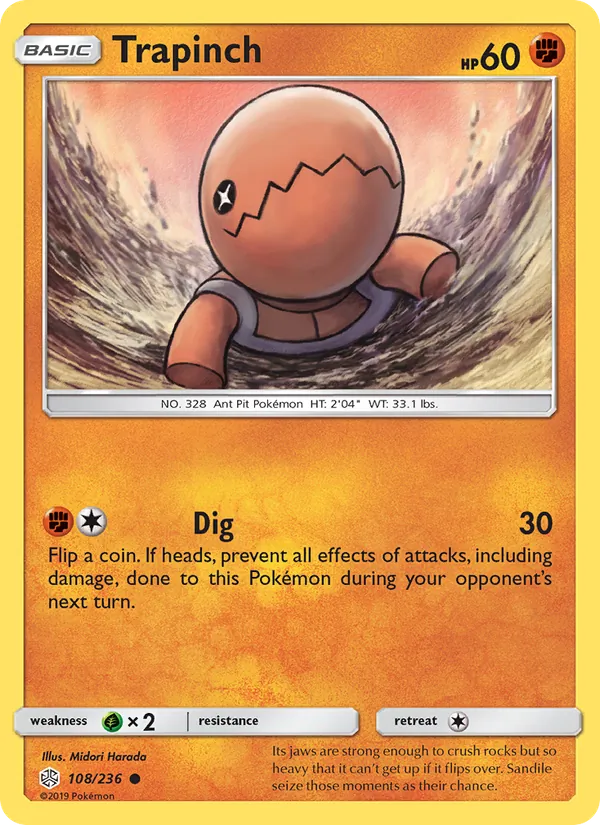 Trapinch #108 – Cosmic Eclipse card