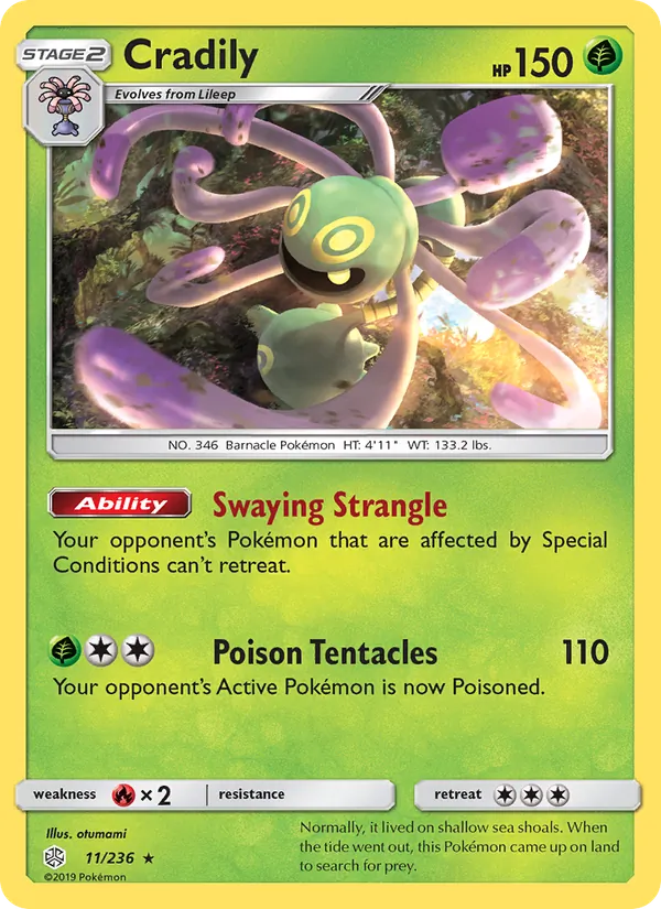 Cradily #11 – Cosmic Eclipse card