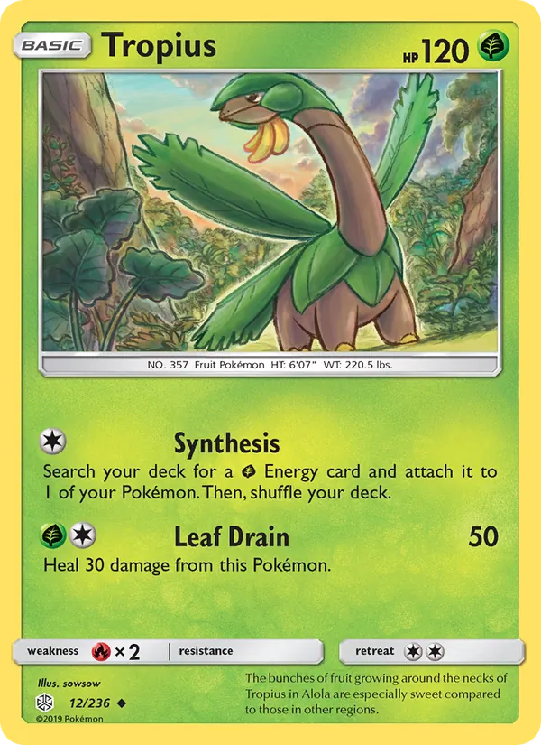 Tropius #12 – Cosmic Eclipse card