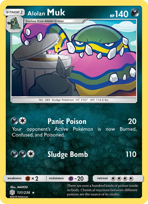 Alolan Muk #131 – Cosmic Eclipse card
