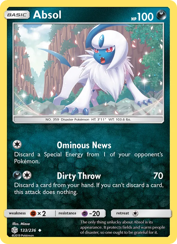 Absol #133 – Cosmic Eclipse card