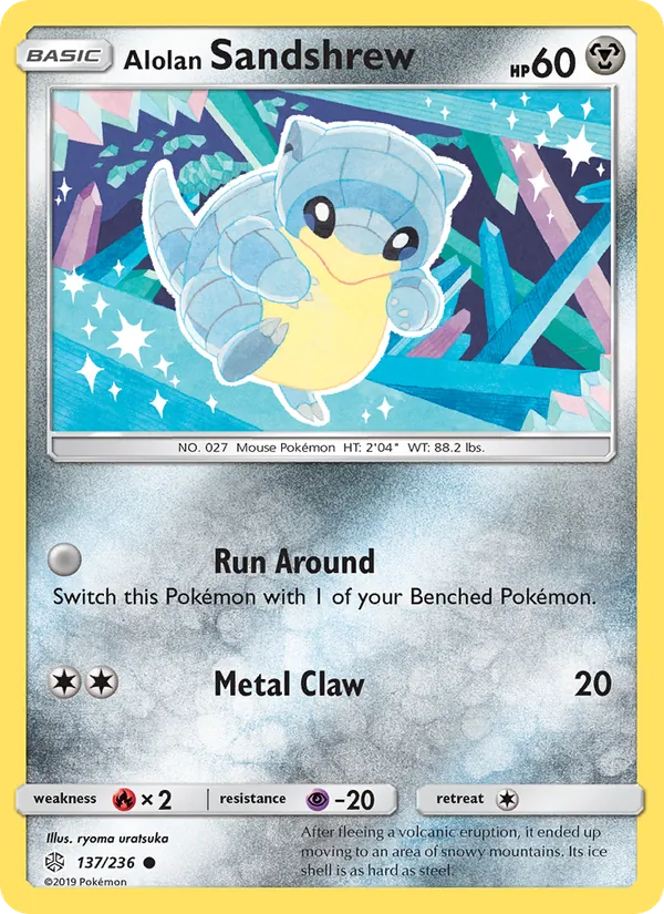 Alolan Sandshrew #137 – Cosmic Eclipse card