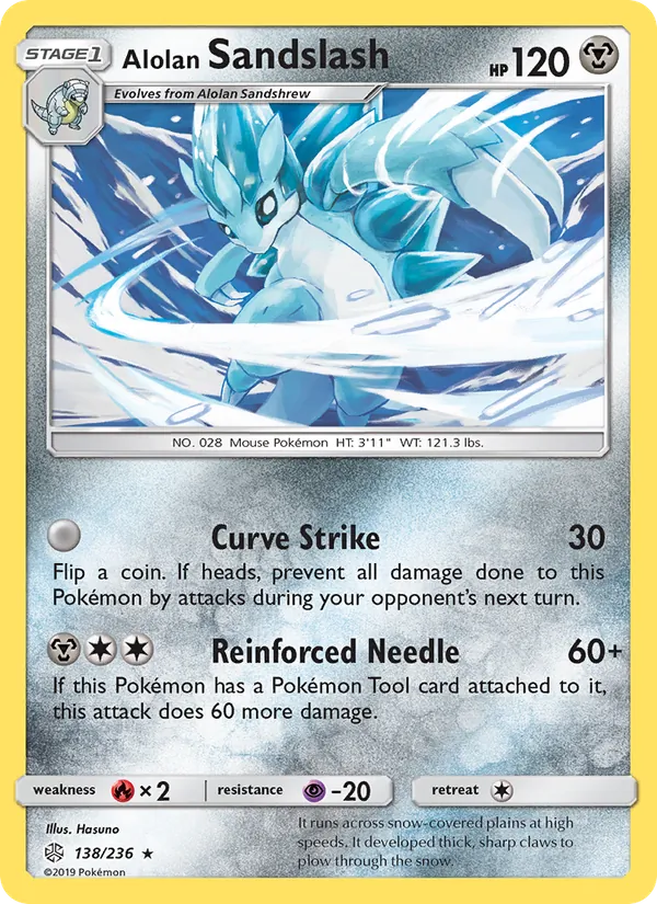Alolan Sandslash #138 – Cosmic Eclipse card