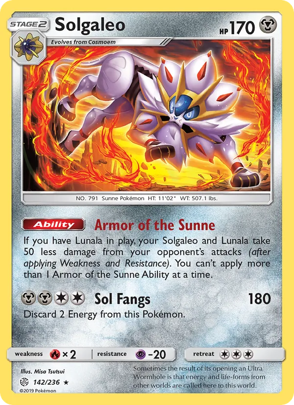 Solgaleo #142 – Cosmic Eclipse card
