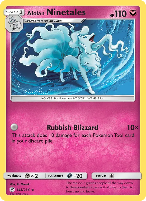 Alolan Ninetales #145 – Cosmic Eclipse card