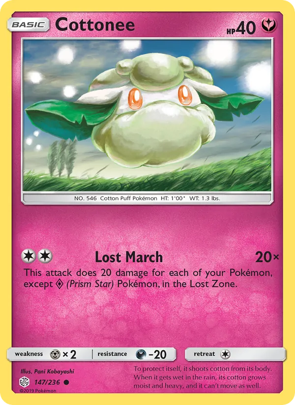 Cottonee #147 – Cosmic Eclipse card