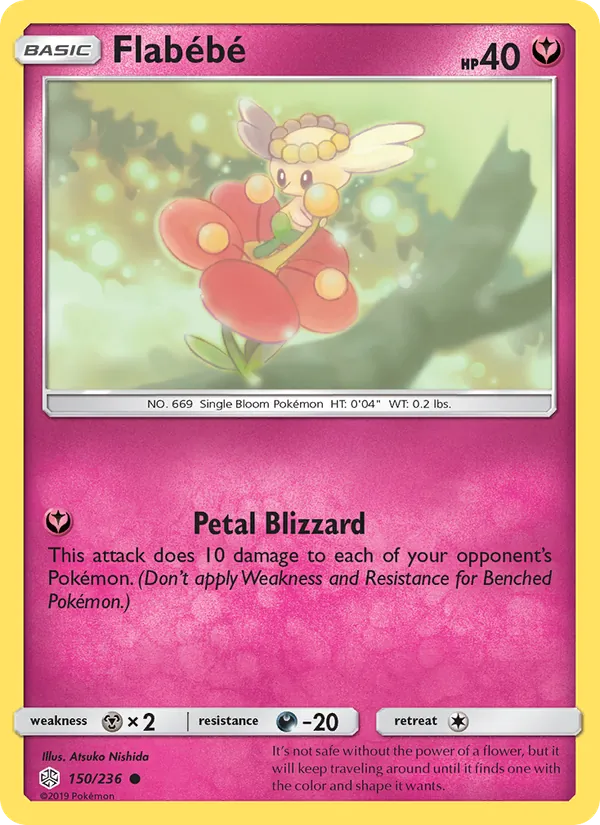 Flabébé #150 – Cosmic Eclipse card