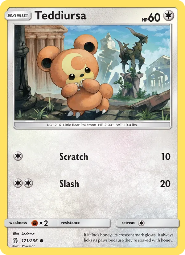 Teddiursa #171 – Cosmic Eclipse card
