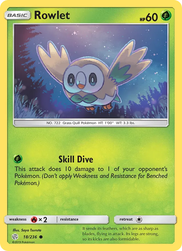 Rowlet #18 – Cosmic Eclipse card