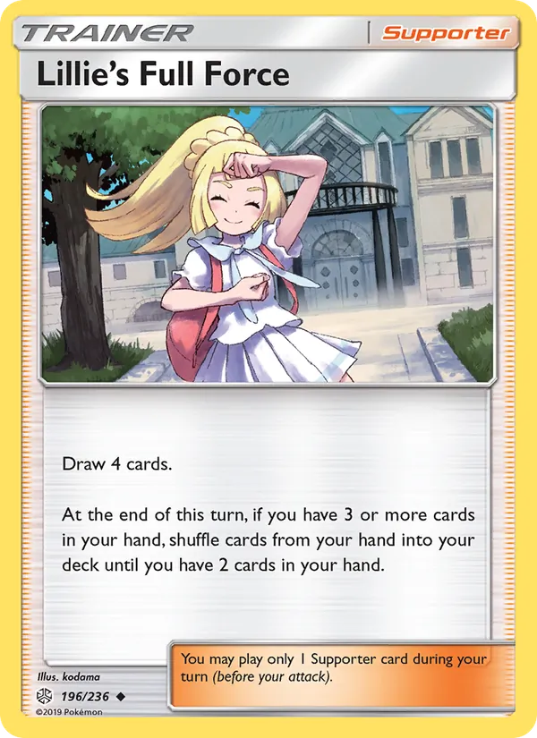 Lillie’s Full Force #196 – Cosmic Eclipse card
