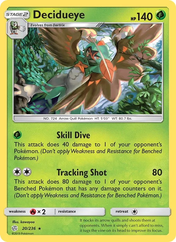 Decidueye #20 – Cosmic Eclipse card