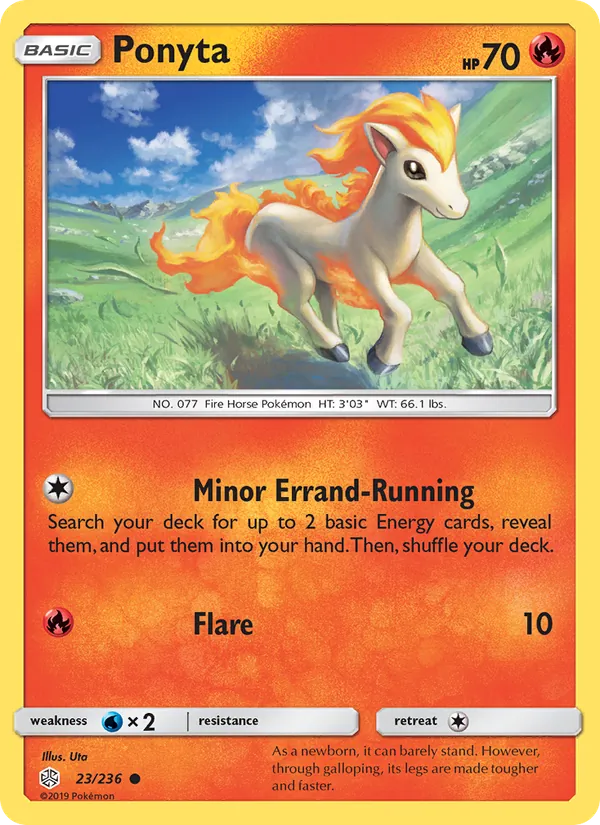 Ponyta #23 – Cosmic Eclipse card