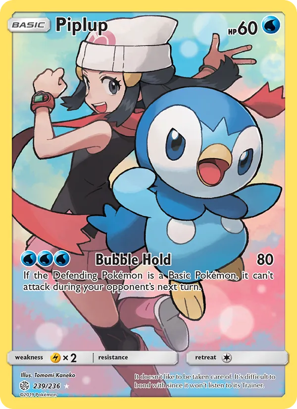 Piplup #239 – Cosmic Eclipse card