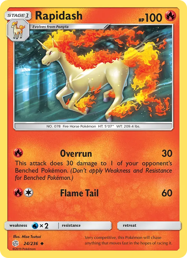 Rapidash #24 – Cosmic Eclipse card
