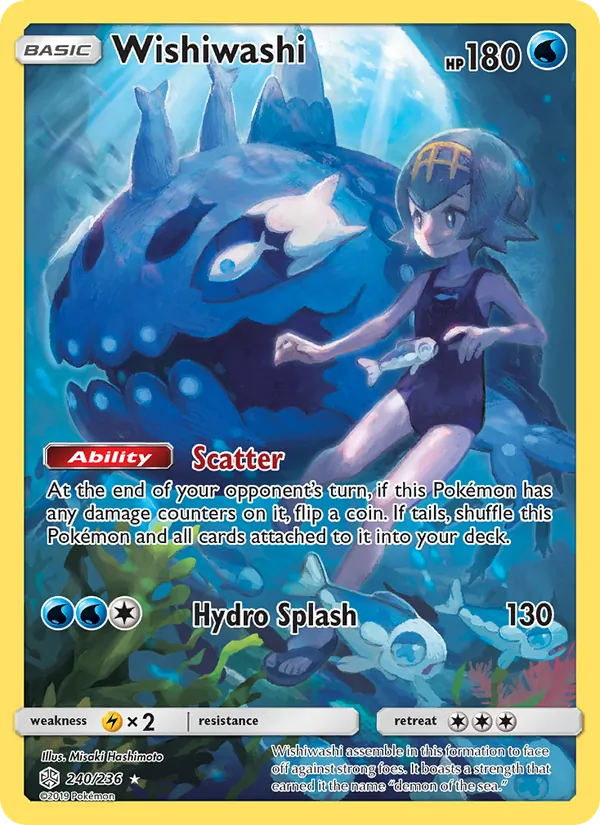 Wishiwashi #240 – Cosmic Eclipse card