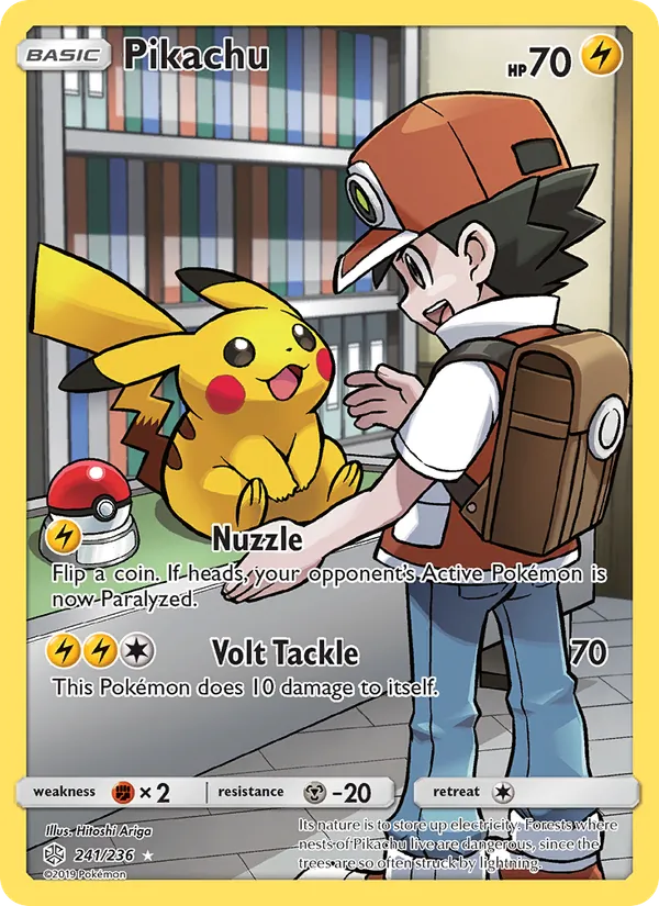 Pikachu #241 – Cosmic Eclipse card