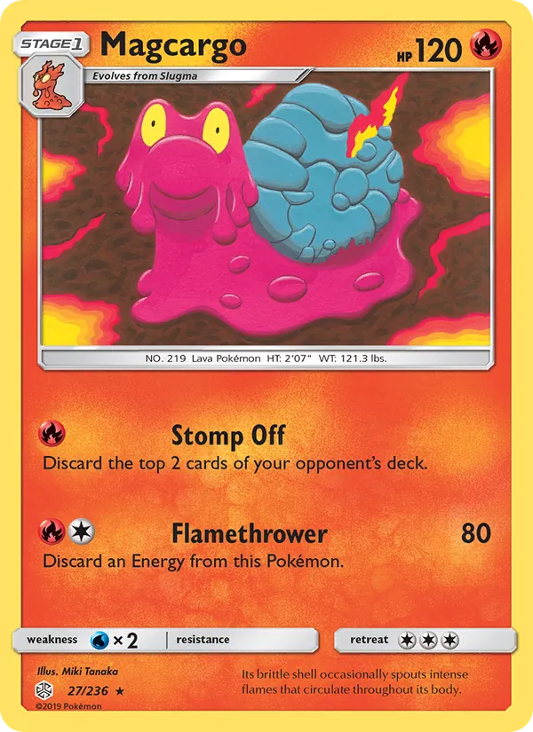 Magcargo #27 – Cosmic Eclipse card